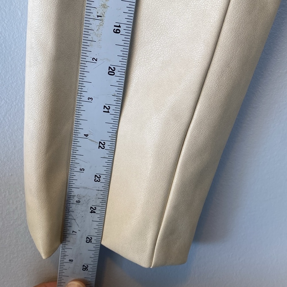 UO Vegan Leather Trench NWT Women’s XXL Ivory Tessa Neutral Longline Coat - Picture 17 of 17